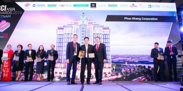 Phuc Khang Coporation lần thứ 3 liên tiếp được vinh danh Top 10 Nhà phát triển dự án hàng đầu Việt Nam