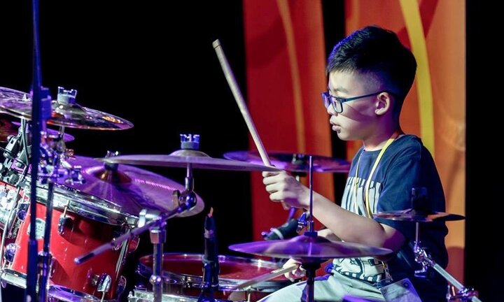 Tay trống 'nhí' 13 tuổi giành giải Vàng tại Liên hoan Nghệ thuật Châu Á Thái Bình Dương