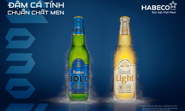 HABECO cho ra mắt cặp sản phẩm bia đẳng cấp Hanoi Bold và Hanoi Light