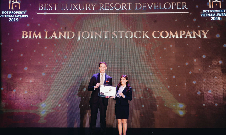 BIM Land tiếp tục nhận giải thưởng danh giá trong lĩnh vực bất động sản cao cấp