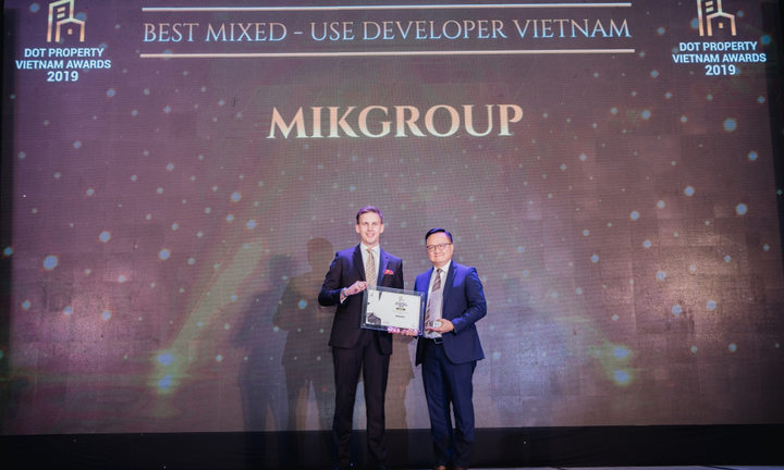 MIKGroup lập hat-trick giải thưởng tại Dot Property Vietnam Awards 2019