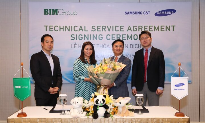 BIM Group kí kết thỏa thuận dịch vụ kỹ thuật với Samsung C&T nhằm phát triển dự án công viên nước Phu Quoc Marina
