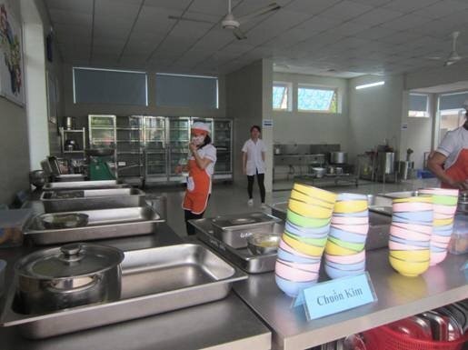 Thái Bình: 94,7% bếp ăn trường mầm non có dụng cụ ăn uống và chế biến đảm bảo an toàn vệ sinh thực phẩm