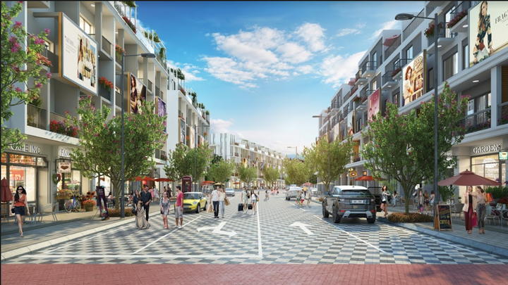 Phố đi bộ tại The Manor Central Park thu hút sự quan tâm của cộng đồng