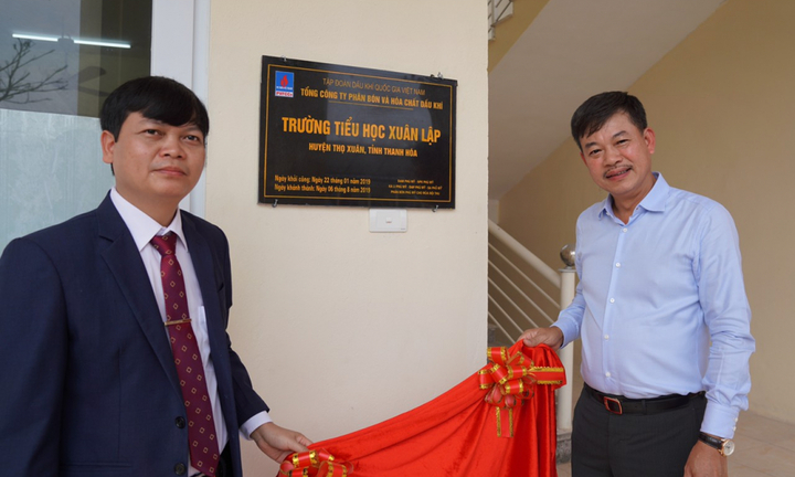 PVFCCo khánh thành khu Nhà lớp học trường tiểu học Xuân Lập, huyện Thọ Xuân, tỉnh Thanh Hóa