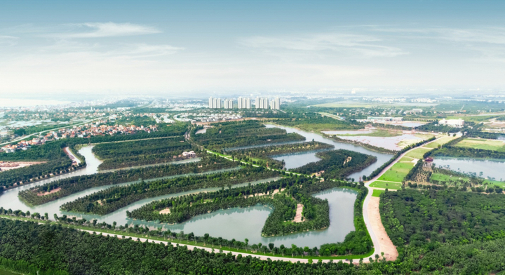 Chất sống xanh tại những căn biệt thự đảo thượng lưu Ecopark