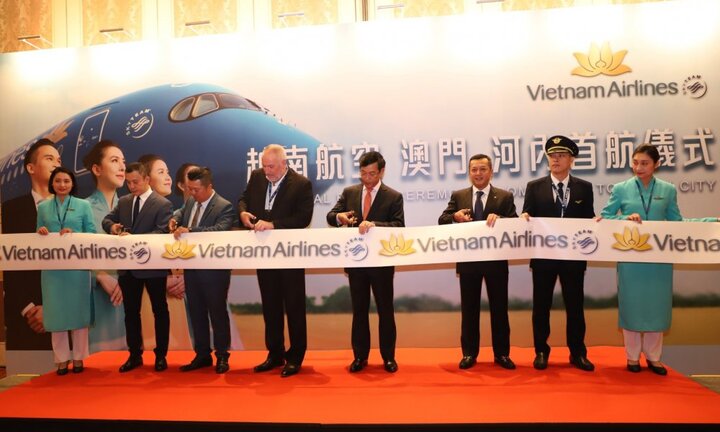 Vietnam Airlines khai trương đường bay giữa Hà Nội và Ma Cao