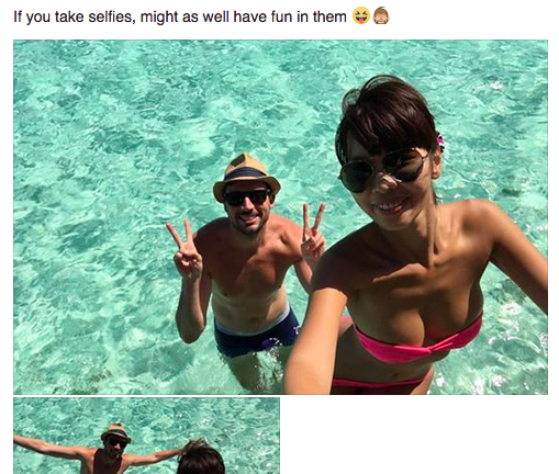 Hà Anh khoe ảnh nhí nhố bên chồng Tây khiến fan thích thú