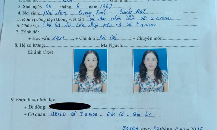 Chủ tịch hội phụ nữ xã dùng bằng giả học chính trị