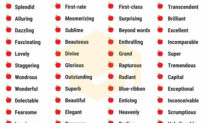 80 từ thay thế cho 'amazing' trong tiếng Anh