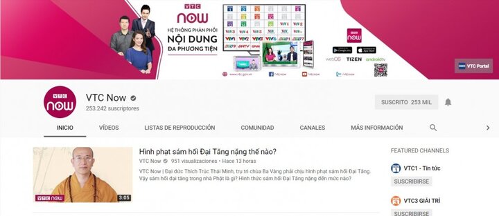 Quỹ Sáng tạo YouTube hỗ trợ tài chính phát triển kênh VTC Now