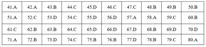 Đáp án mã đề 206 môn Hóa học THPT Quốc gia 2019 của Bộ GD&ĐT