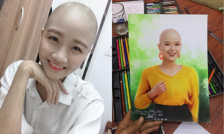 Cùng cảnh mắc ung thư, họa sĩ 9x vẽ tranh cổ vũ nữ sinh Đại học Ngoại thương