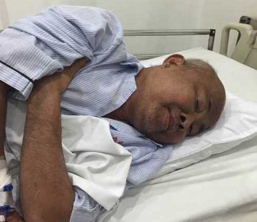 'Lão Quềnh' Hán Văn Tình phù nề, yếu ớt rời viện sau 2 năm điều trị ung thư