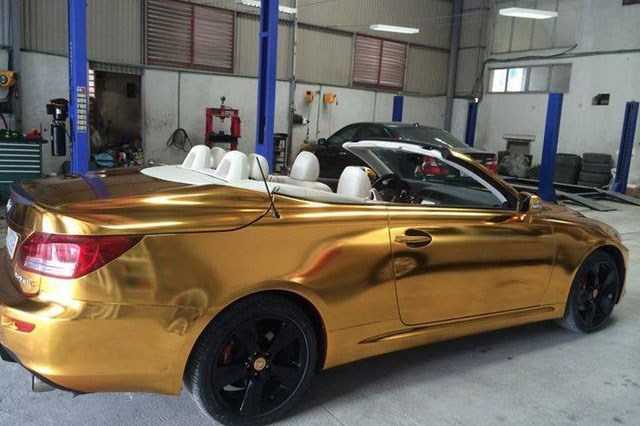 Xe sang tiền tỷ Lexus IS 350C 'mạ vàng' tại Hải Phòng