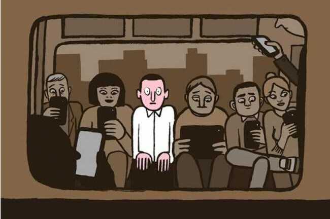 Bộ tranh châm biếm mảng tối thời công nghệ