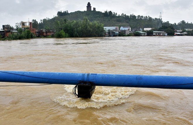 Bình Định lo lũ lớn gây hiểm họa 'vỡ đê'