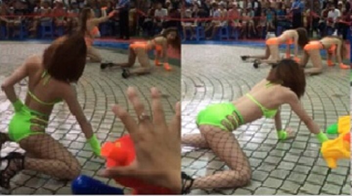 Dàn chân dài mặc bikini nhảy nhót ở công viên: Tâm hồn trẻ sẽ bị bôi bẩn, hành động lệch lạc