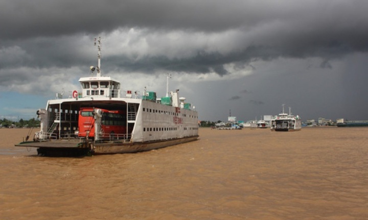 Bến phà Vàm Cống tạm dừng hoạt động từ ngày 30/6/2019 