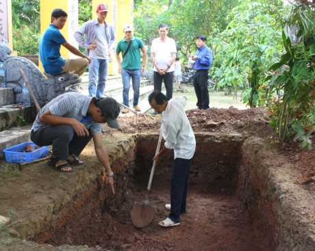 Phát hiện dấu vết cung điện vua Quang Trung