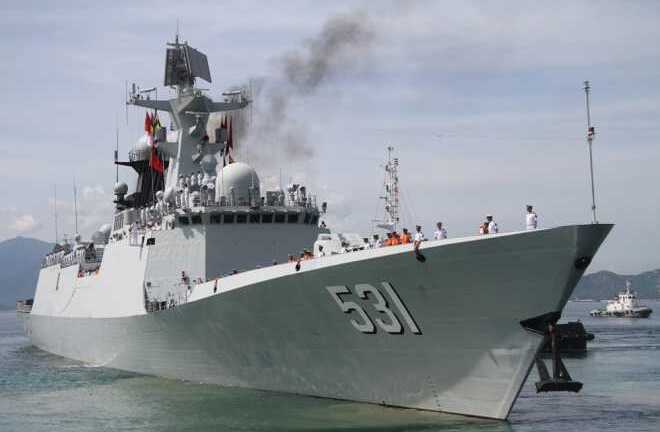 3 chiến hạm hải quân Trung Quốc ghé thăm cảng Cam Ranh