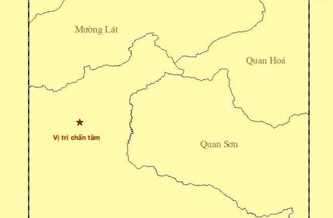 Thanh Hóa xảy ra động đất gần biên giới Việt - Lào