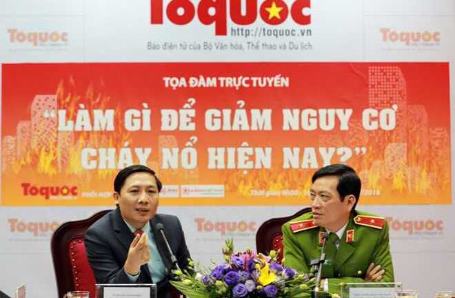 Tọa đàm trực tuyến 'Làm gì để giảm nguy cơ cháy nổ hiện nay?'