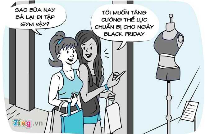 Hí họa về ngày hội giảm giá Black Friday