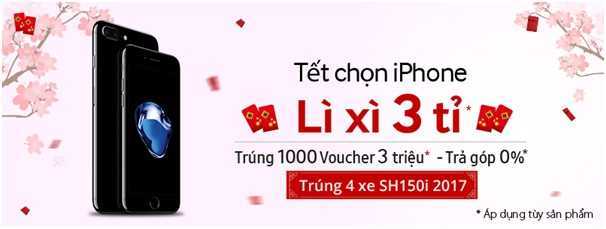 Mua iPhone 'xịn' trúng SH 150i ABS 'đỉnh' tại Thế Giới Di Động