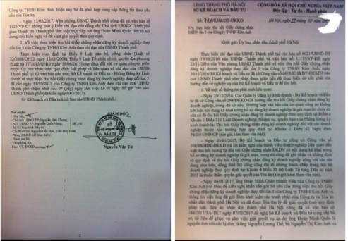 Không đủ căn cứ pháp lý, Sở KH&ĐT Hà Nội vẫn thu hồi giấy phép kinh doanh?