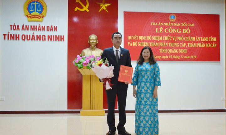 Quảng Ninh có tân Phó Chánh án Tòa án nhân dân tỉnh