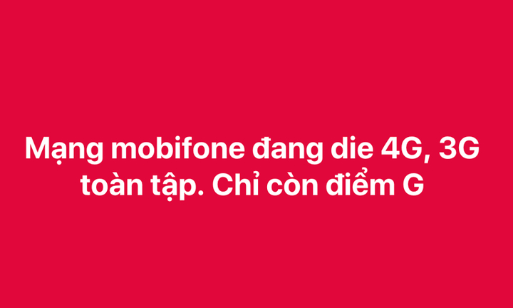 Mạng 3G/4G Mobifone bị 'sập' trên diện rộng