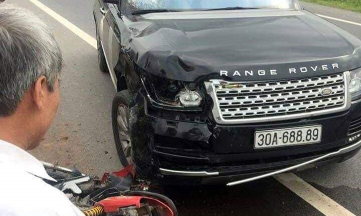 Ô tô Range Rover tông xe máy, 2 vợ chồng thương vong ở Hưng Yên