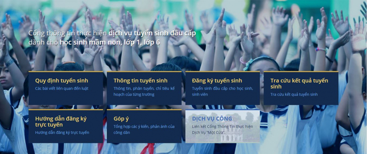 Tuyển sinh đầu cấp vào trường công lập ở Hà Nội: 7 bước đăng ký trực tuyến