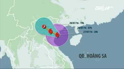 Tin mới nhất về đường đi tiếp theo của bão số 1