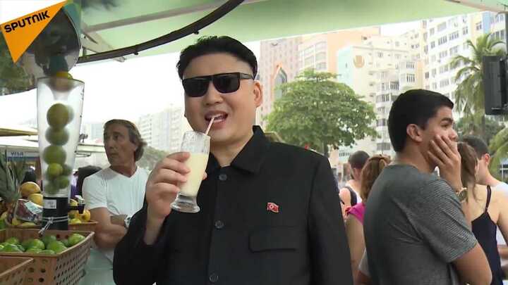 Cận cảnh bản sao Kim Jong-un xuất hiện ở Olympic Rio gây xôn xao