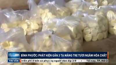 Bắt quả tang cơ sở dùng hóa chất ngâm tẩm gần 3 tạ măng tươi