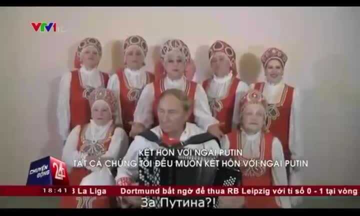Bài hát 'Tôi muốn kết hôn với Putin' gây 'sốt' cộng đồng mạng