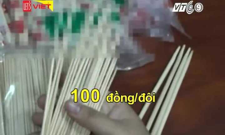 Rùng mình cảnh ngâm tẩm lưu huỳnh cho đũa dùng 1 lần ở Nghệ An