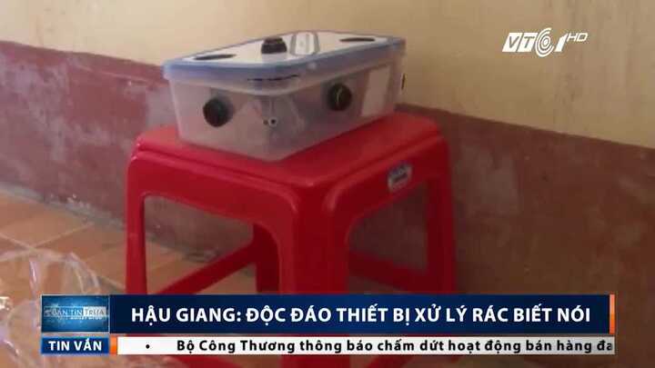 Học sinh Hậu Giang sáng chế thiết bị xử lý rác biết nói