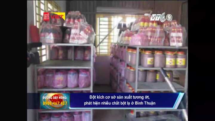 Cận cảnh sản xuất tương ớt bằng bột lạ, chủ cơ sở cũng không biết là chất gì