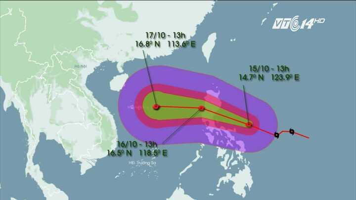 Tin mới nhất cơn bão số 7 Sarika
