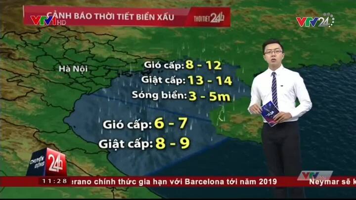 Tin mới nhất về đường đi của bão số 7