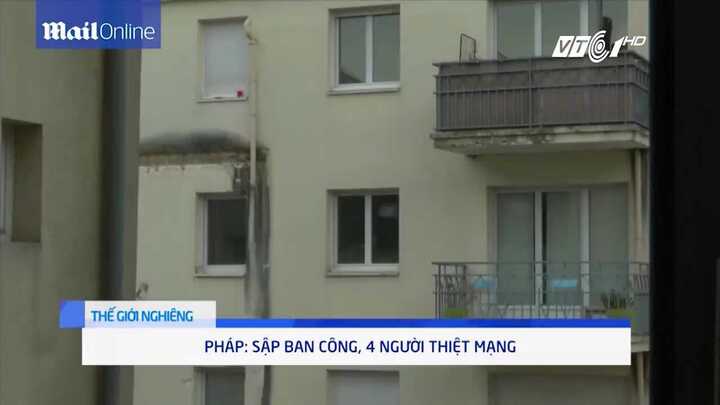 Sập ban công chung cư, 4 người thiệt mạng