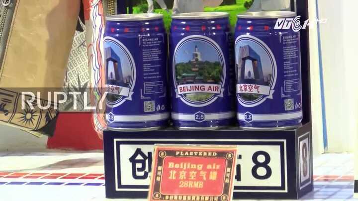 Trung Quốc: Đóng lon không khí ô nhiễm ở Bắc Kinh bán cho du khách như 'đặc sản'