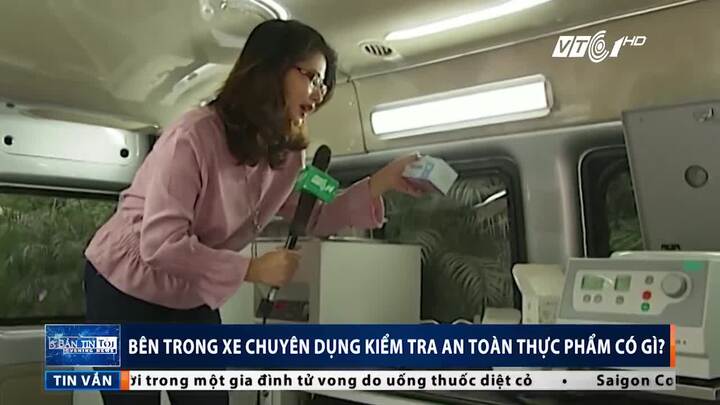 Bên trong xe chuyên dụng kiểm tra an toàn thực phẩm có gì đặc biệt?
