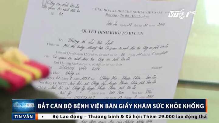 Bán giấy khám sức khỏe khống, trưởng khoa bệnh viện bị bắt