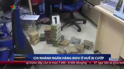 Video: Toàn cảnh vụ cướp ngân hàng BIDV táo tợn ở Huế