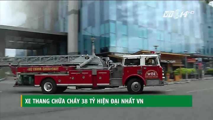 Cận cảnh xe thang chữa cháy 38 tỷ đồng hiện đại nhất Việt Nam