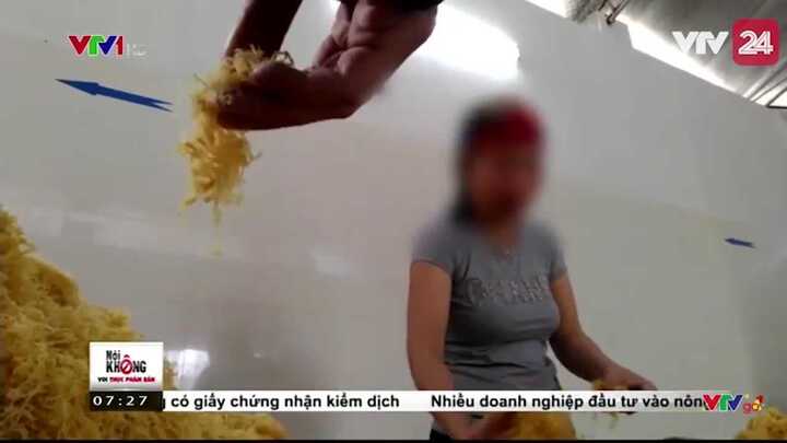 Clip: Cận cảnh quy trình làm ruốc siêu rẻ từ thịt trộn dung dịch và bột trắng ở Hưng Yên